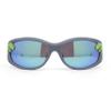 SA106 Boys Color Mirror T-Rex Dinosaur Print Arm Oval Sport Sunglasses Grey - Teal Mirror view 2