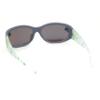 SA106 Boys Color Mirror T-Rex Dinosaur Print Arm Oval Sport Sunglasses Grey - Teal Mirror view 4