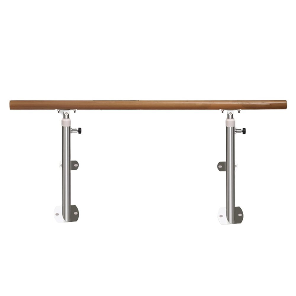 1/1.5M Wall-Mounted Ballet Barre, Adjustable Height Dancing Stretch Barre for Home School Dance Room Adult Ballet Bar(Size:150CM,Color:Silver) (Silver 100CM)