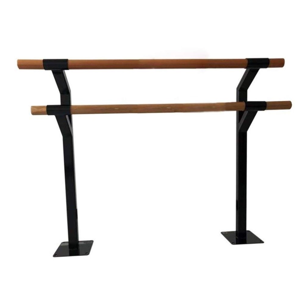 Double Barre Ballet Bar Floor Fixed Dancing Stretching Ballet for Home or Studio Barre Exercise Equipment for Kids and Adults