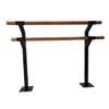 Double Barre Ballet Bar Floor Fixed Dancing Stretching Ballet for Home or Studio Barre Exercise Equipment for Kids and Adults view 1
