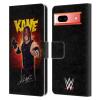 Head Case Designs Officially Licensed WWE LED Image Kane Leather Wallet Case Compatible with Google Pixel 7a view 1