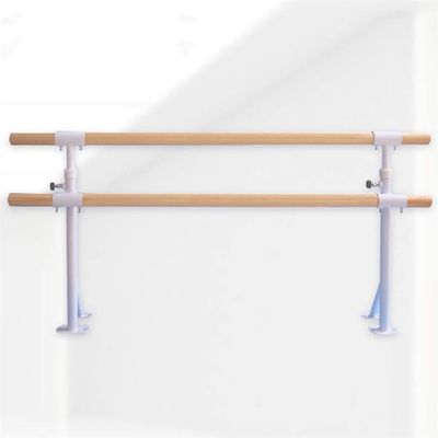 Ballet Barre Bar,Double Ballet Bar,Folding Fitness Gymnastics Stretching Barre,Floor Type Home Dance Bar,Height Adjustable (Color : Pink, Size : 1M) (White 1M) (White 1.5M) (White 1.5M)
