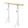 Floor-Standing Ballet Barre, Height Adjustable Dance Bar, Stretch Fitness Practise Ballet Stick for Home Studio Workouts (White 1.5 m) view 1