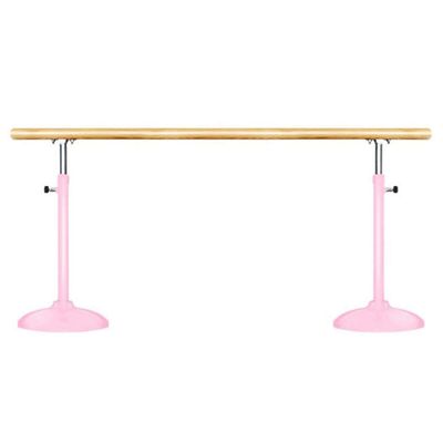 Ballet Barre Bar,Mobile Dancing Ballet Bar,Freestanding Fitness Brackets,Adjustable Adult Child Stretching Barre,Folding (Color : White, Size : 1.5M) (White 1.5M) (Pink 1M)