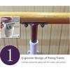 Ballet Barre Bar Wall-Mounted Ballet Bar Home Fitness Practise Dance Ballet Barre with Liftable Galvanized Steel Pipe for Home or Studio Dancing () view 3