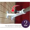 Ballet Barre Bar Wall-Mounted Ballet Bar Home Fitness Practise Dance Ballet Barre with Liftable Galvanized Steel Pipe for Home or Studio Dancing () view 4