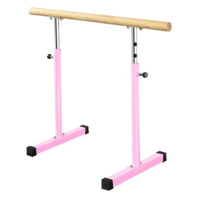 Portable Ballet Bar Adjustable Height Gymnastics Sticks Heavy Duty Dancing Stretching Pole for Adults and Kids Fitness (Pink 1.5 m)