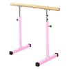 Portable Ballet Bar Adjustable Height Gymnastics Sticks Heavy Duty Dancing Stretching Pole for Adults and Kids Fitness (Pink 1.5 m) view 1