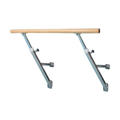 Wall-Mounted Ballet Barre, 5FT Double Stretching Bars Adjustable Wooden Ballet Bar for Dancing Ballet Fitness Bar