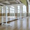 Ballet Barre for Home Portable Home Kids Adjustable Movable Stand with Non-Slip Stretching Independent Dancing Stick Portable Dancing Stick Barre Pole (White) 1M Freestanding Adjustable Bar view 2