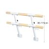 Double Ballet Bar, 100/150CM Wall-Mounted Ballet Barre for Home Living Room Dance Room Adult Children's Dancing Stretching Ballet view 3