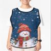 Winter Snowman Cobbler Aprons with 2 Pockets for Women Men, Fashionable Printed Unisex Bib Waterproof Cleaning Smock Vest for Chef Kitchen Christmas Snowflake Buffalo Plaid Navy 1 Pack, 20''x 31.5'' view 2