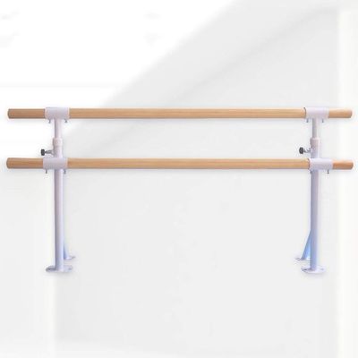 Ballet Barre,Ballet Bar Ballet Barre Bar,Double Ballet Bar,Folding Fitness Gymnastics Stretching Barre,Floor Type Home Dance Bracket,Adjustable (Pink 1.5M) (White 1M) (Pink 1.5M) (White 1M)