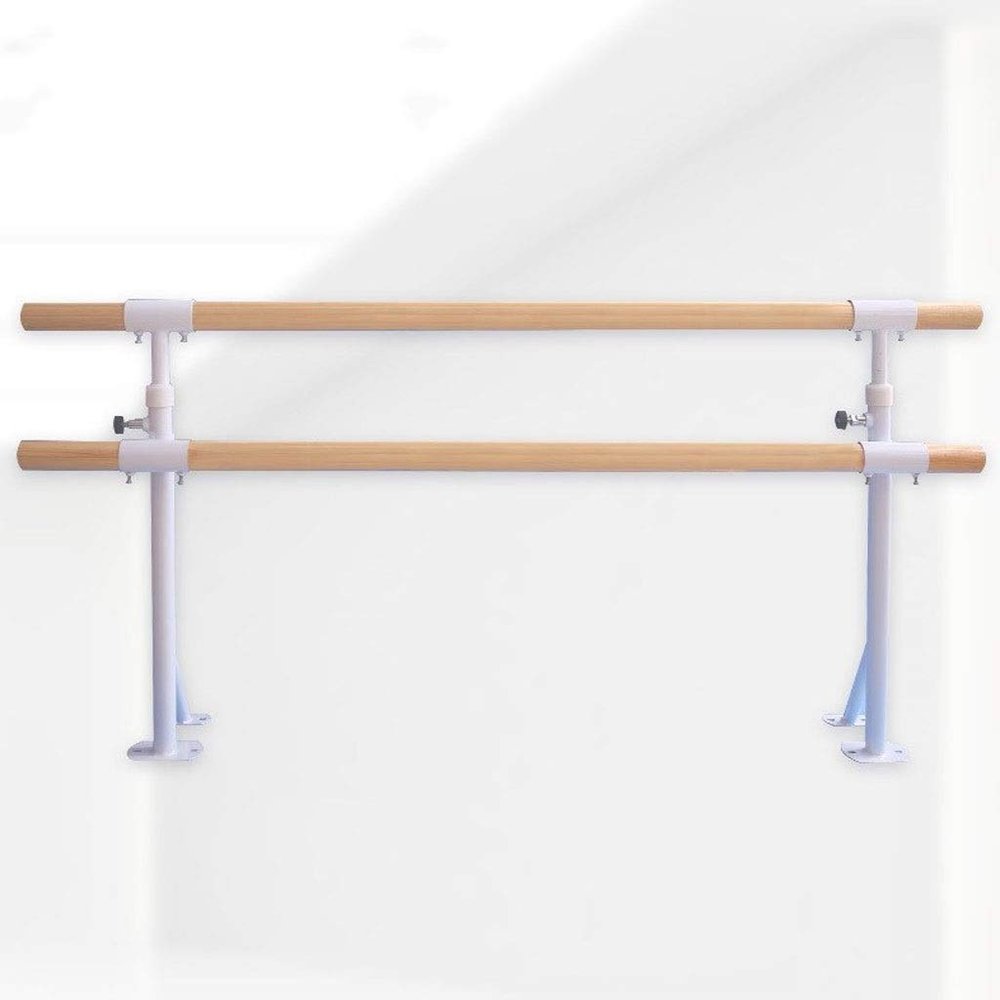 Ballet Barre,Ballet Bar Ballet Barre Bar,Double Ballet Bar,Folding Fitness Gymnastics Stretching Barre,Floor Type Home Dance Bracket,Adjustable (Pink 1.5M) (White 1M) (Pink 1.5M) (White 1M)