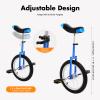 BANLICALI Unicycle for Adults, 16 Inch Wheel Unicycle with Steel Rim and Pedals, Height Adjustment 28-32inch, 110lbs Load Capacity (Blue, Black) view 4