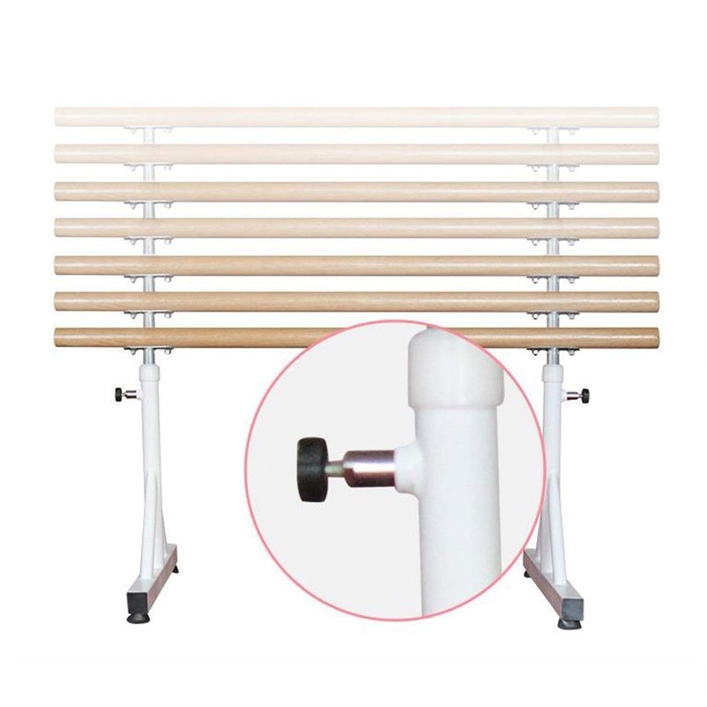 Dance Bar, Ballet Bar, Ballet Bar, Mobile Ballet Steel Portable Extendable Dance Bar for Stretch Dancing and Balance Exercises with Non-Slip Rubber Feet (White. 1.5m) (Pink 1.5m) (White. 1.5m)