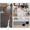 Dance Bar, Ballet Bar, Ballet Bar, Mobile Ballet Steel Portable Extendable Dance Bar for Stretch Dancing and Balance Exercises with Non-Slip Rubber Feet (White. 1.5m) (Pink 1.5m) (White. 1.5m) view 3