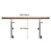 1/1.5M Wall-Mounted Ballet Barre, Adjustable Height Dancing Stretch Barre for Home School Dance Room Adult Ballet Bar(Size:150CM,Color:Silver) (Silver 150CM) (Silver 100CM) (Silver 150CM) view 2