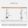 1/1.5M Wall-Mounted Ballet Barre, Adjustable Height Dancing Stretch Barre for Home School Dance Room Adult Ballet Bar(Size:150CM,Color:Silver) (Silver 150CM) (Silver 100CM) (Silver 150CM) view 3