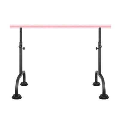 Ballet Barre Stick, Portable Ballet Training Bar, Height Adjustable Independent Light Dance Practice Pole with Suction Cup (Pink 4 m)