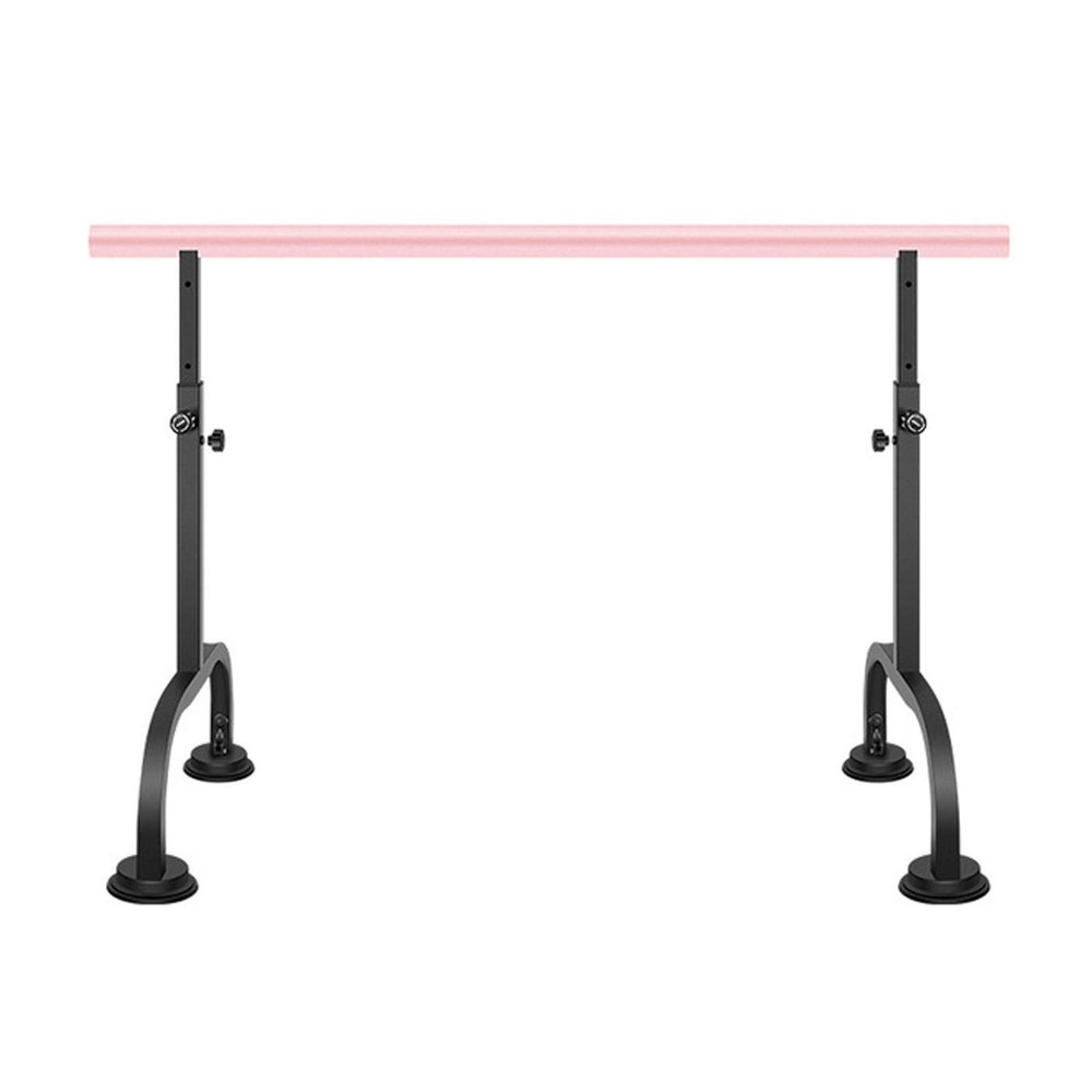 Ballet Barre Stick, Portable Ballet Training Bar, Height Adjustable Independent Light Dance Practice Pole with Suction Cup (Pink 4 m)