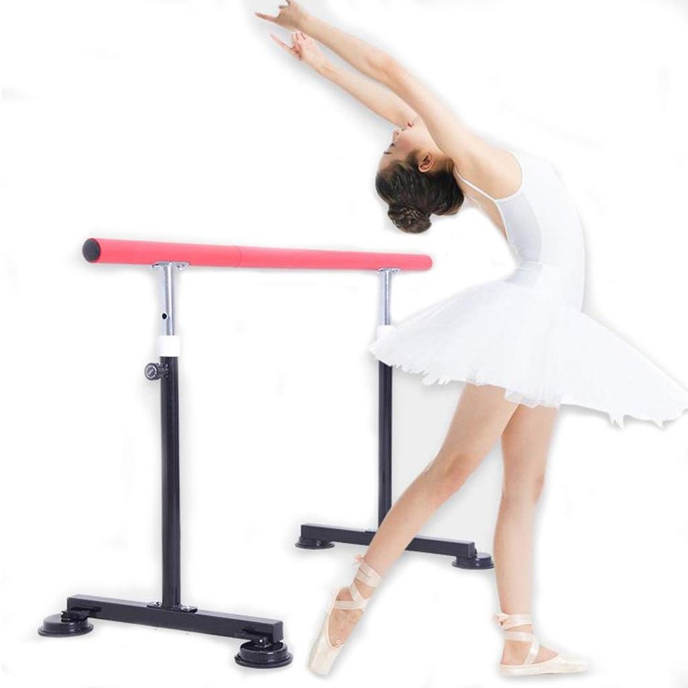 Dance Bar, Ballet Bar, Ballet Bar, Portable Freestanding Adjustable Bar and Light Aluminium Ballet Dance Bar Gym and Home (Pink 1.5m) (Pink 1m) (Pink 2m)