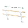 Double Ballet Bar, 100/150CM Wall-Mounted Ballet Barre for Home Living Room Dance Room Adult Children's Dancing Stretching Ballet(Size:100CM,Color:White) (White 150CM) view 2