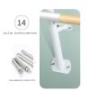 Double Ballet Bar, 100/150CM Wall-Mounted Ballet Barre for Home Living Room Dance Room Adult Children's Dancing Stretching Ballet(Size:100CM,Color:White) (White 150CM) view 4