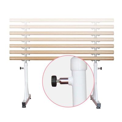 Dance Bar, Ballet Bar, Ballet Bar, Freestanding Dance Bar, Mobile Dance Stretching Bars, Animation, Children, Adults, Height Adjustable for Home, Fitness Dance (White.)