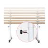 Dance Bar, Ballet Bar, Ballet Bar, Freestanding Dance Bar, Mobile Dance Stretching Bars, Animation, Children, Adults, Height Adjustable for Home, Fitness Dance (White.) view 1