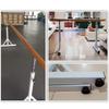 Dance Bar, Ballet Bar, Ballet Bar, Freestanding Dance Bar, Mobile Dance Stretching Bars, Animation, Children, Adults, Height Adjustable for Home, Fitness Dance (White.) view 3