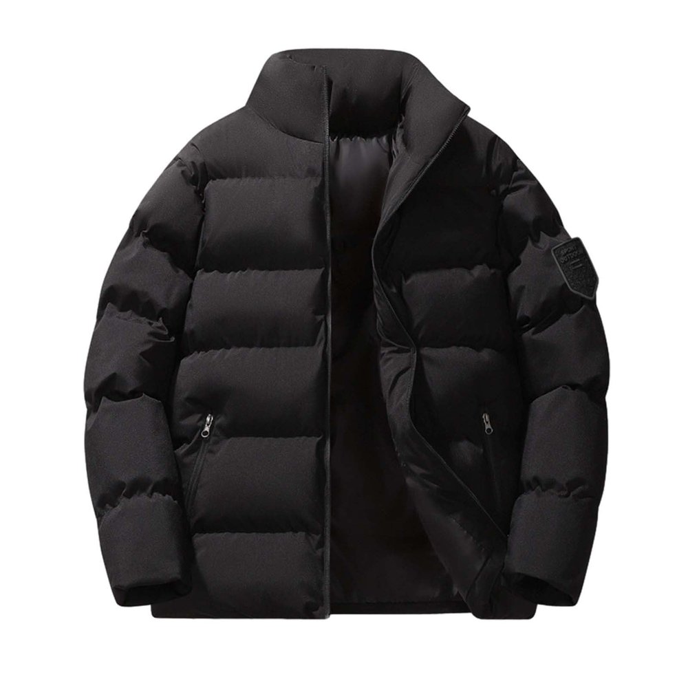 Buddhi Mens Thicken Puffer Jacket Insulated Windbreak Warm Winter Coats Thickened Padded Winter Parka Jackets Fall Winter Thermal Puffy Coat for Snow Ski Hiking Travel