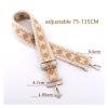 Chain Strap Bag Strap Women's Shoulder Bag Strap Adjustable Bag Strap Part Accessories Women's Handbag Strap Replacement Strap (Color : Black White, Size : Silver Hardware) view 3