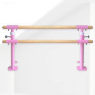 Ballet Barre Bar,Double Ballet Bar,Folding Fitness Gymnastics Stretching Barre,Floor Type Home Dance Bracket,Adjustable (Color : White, Size : 1M) (White 1M) (White 1M) (Pink 1M)