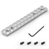 Bontok Picatinny Rail Mount for 10/22 Scope Mounts with 11 Slots for Red Dots Mounting, Scopes, Magnifiers-Sliver view 1