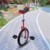 BANLICALI Unicycle, 16 Inch Wheel Unicycle with Steel Rim and Pedals, Height Adjustment 68-80cm/26-31inch, Modern Steel Unicycles for Adults (Black, Red) view 2