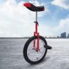 BANLICALI Unicycle, 16 Inch Wheel Unicycle with Steel Rim and Pedals, Height Adjustment 68-80cm/26-31inch, Modern Steel Unicycles for Adults (Black, Red) view 3