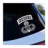 Airborne Master Wings and Ranger tab Vinyl Decal (9 inches Wide) view 1