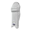 Gunn & Moore GM Cricket Batting Pads | Mana 909 | Traditional Cotton & Cane | Large Adult Left Handed - 19" | Approx Weight 2.32 kg | 1 Pair | White view 2