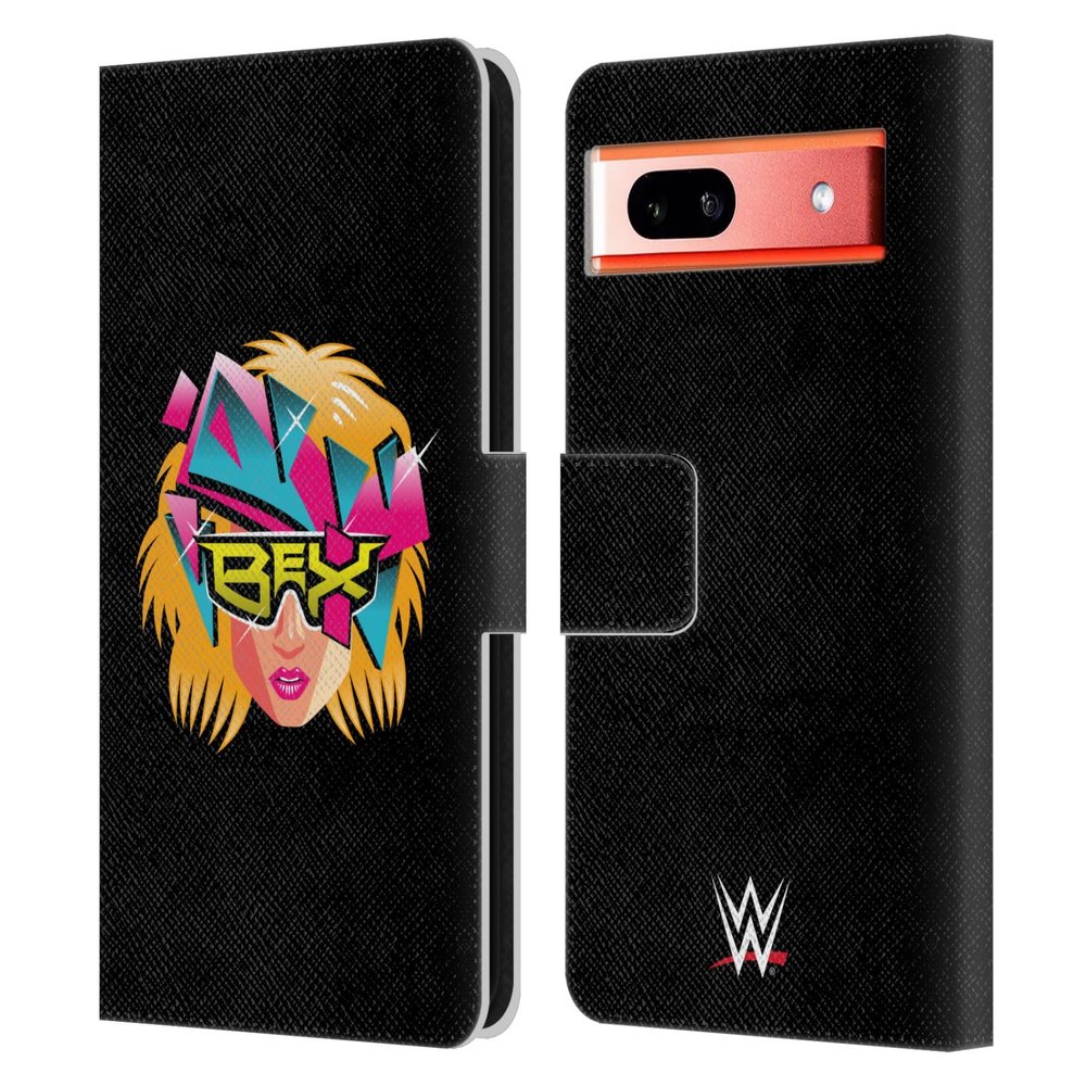 Head Case Designs Officially Licensed WWE Graphics Becky Lynch Leather Wallet Case Compatible with Google Pixel 7a
