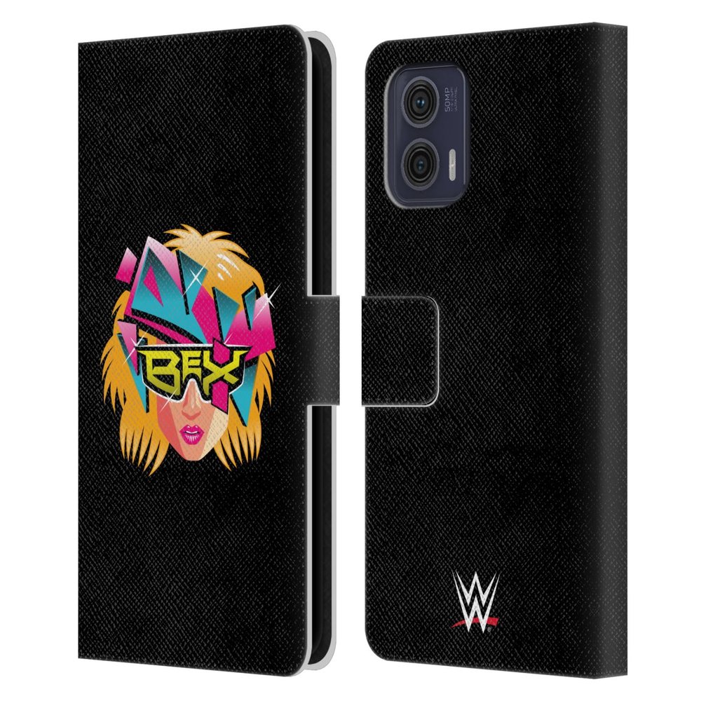 Head Case Designs Officially Licensed WWE Graphics Becky Lynch Leather Book Wallet Case Cover Compatible with Motorola Moto G73 5G
