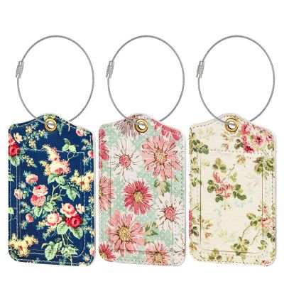 Fishent Luggage Tag, 3 Pack Travel Cruise Luggage Tags for Suitcases, Cute Suitcase Tags Identifiers Bag Tags with Privacy Flap, Baggage Name Tag for Women Men Luggage Backpack Handbag School Bag