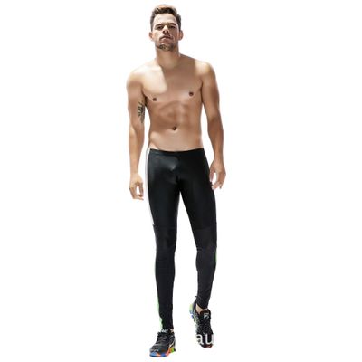 BreakEgg Men's CompressionLeggings Mens Sports Workout Running Tights Pants Cool Dry Active Yoga Leggings Pants (Small,TW- 70611-Black)