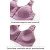 2pcs Front Closure Lingerie Bra With Breast Prosthesis Pockets Underwear Middle Women Daily Post Surgery Mastectomy Bra (Color : Gray, Size : S/Small) view 4