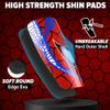 Saga Sports Unbreakable Soccer Shin Guards Includes Sleeves for Ages 4-12, Youth, & Adults | Vibrant Colors, Lightweight & Durable shin Guards Youth | Ideal Gift view 4
