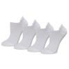 Amazon Essentials Women's Athletic Grip Ankle Socks, 4 Pairs, White, 8-12 view 1