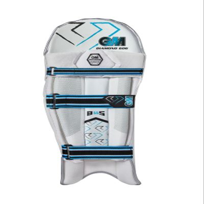 Gunn & Moore GM Cricket Batting Pads | Diamond 606 | Traditional Cotton & Cane | Small Adult Left Handed - 17" | Approx Weight 2.10 kg | 1 Pair | White