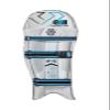 Gunn & Moore GM Cricket Batting Pads | Diamond 606 | Traditional Cotton & Cane | Small Adult Left Handed - 17" | Approx Weight 2.10 kg | 1 Pair | White view 1
