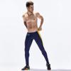 BreakEgg Men's CompressionLeggings Mens Sports Workout Running Tights Pants Cool Dry Active Yoga Leggings Pants (X-Large,TW-70612-Dark Blue) view 4
